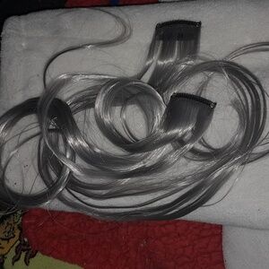 Synthetic hair extensions